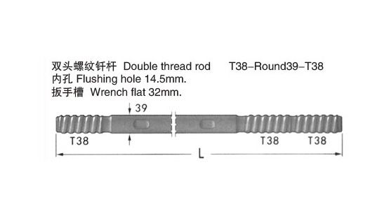 雙頭螺紋釬桿